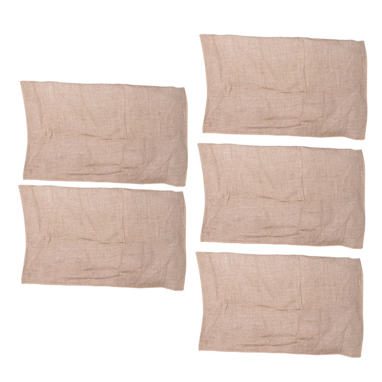 BESTYASH 5 Pièces Sacs en Toile Tissée pour Fruits et Légumes Sacs en Toile de Jute pour Conservation et Rangement de Céréales pour Cuisine