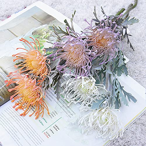 Artificial Plants For Decor, 1Pc Realistic Flower Vivid 2 Heads Portable Home Pincushion #TOP2