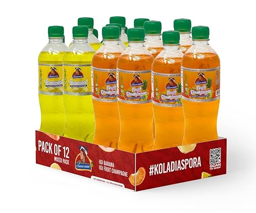 Miniatura 7 de Choucoune Kola Champnana Mix Flavor Soda Bebidas de refrescos Bebidas Naturales Burbujeantes, Sabor 100% natural, Caña de azúcar pura, sin OMG, Sin