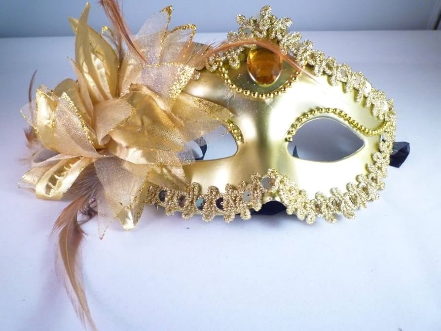Amazon.co.jp: ヴェネチアン マスク ゴールド シルバー セット
