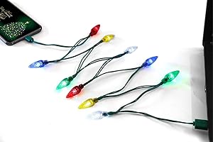 Fotbor LED Christmas Light USB C Cable: Illuminate Your Holidays with Festive USB Charging
