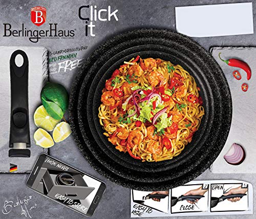 BERLINGER HAUS - 9 pcs cookware Set, Metallic Line Carbon Edition Main Image BERLINGER HAUS - 9 pcs cookware Set, Metallic Line Carbon Edition Main Image