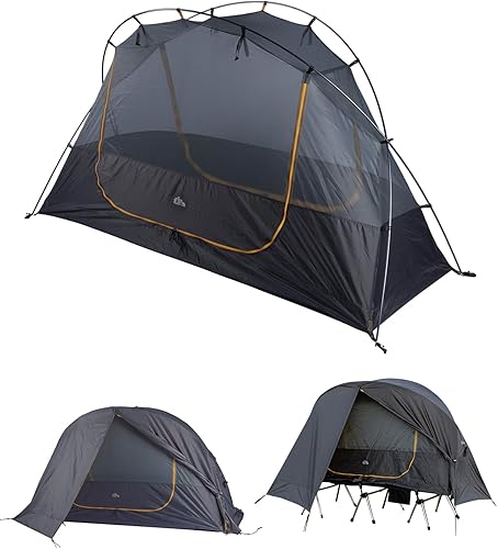 iClimb Tienda de campaña ultraligera para 4 estaciones, impermeable, con falda de nieve, lluvia, tierrafuera del suelo, para mochileros, camping,