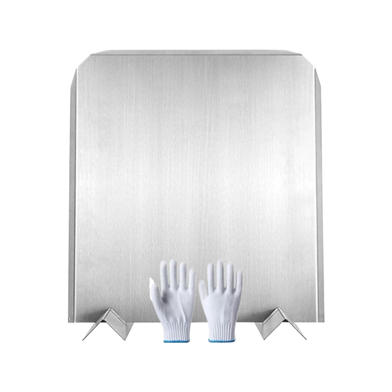 Pannello in metallo per camino, con piedini, riflettono il calore, in acciaio inox, per villa, soggiorno, sala da pranzo, studio, bar, appartamento, casa vacanze