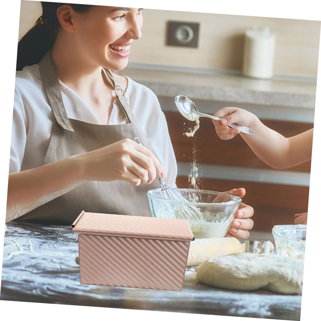 PRETYZOOM 2stücke Kohlenstoffstahl Kastenform Mit Deckel Rechteckige Toastform Brotbackform Für Einfaches Backen Und Aufbewahren