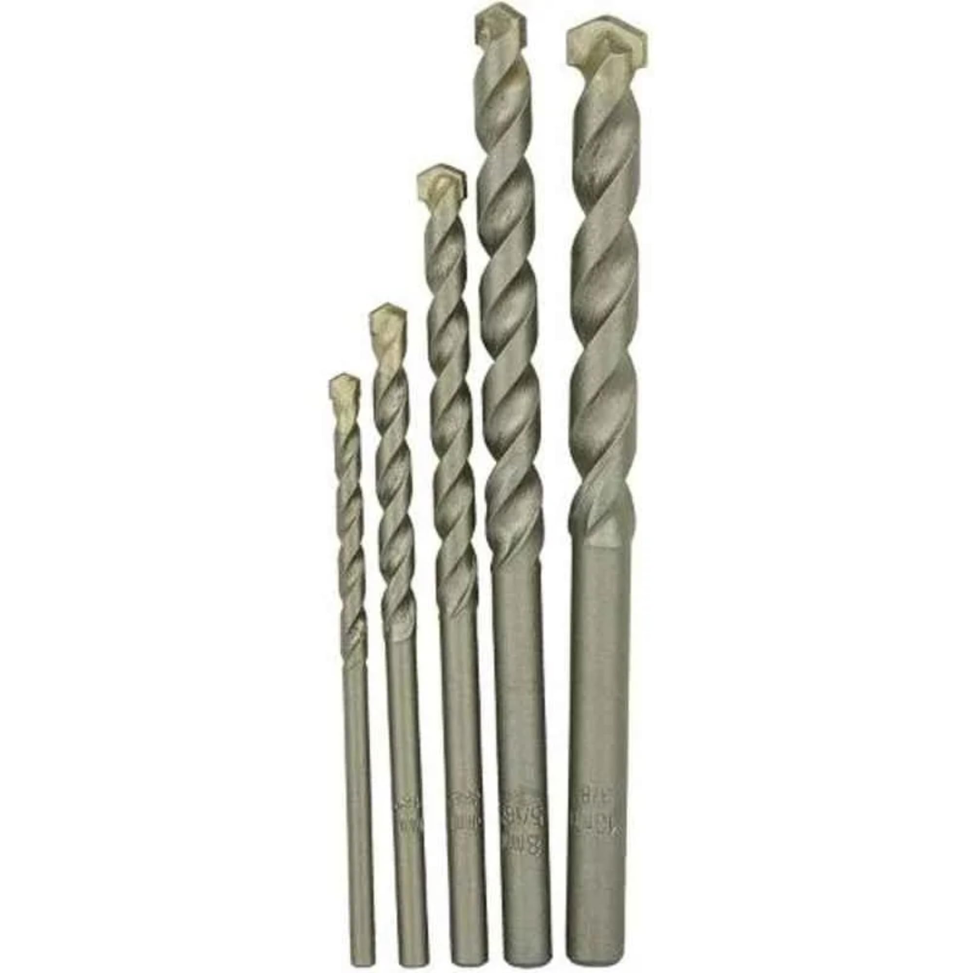 DeWalt DT6952-QZ - Juego de 5 Brocas para Piedra en Cassette de Plástico Diámetro 4, 5, 6, 8, 10 mm, 0 W, 0 V, Acero Inoxidable