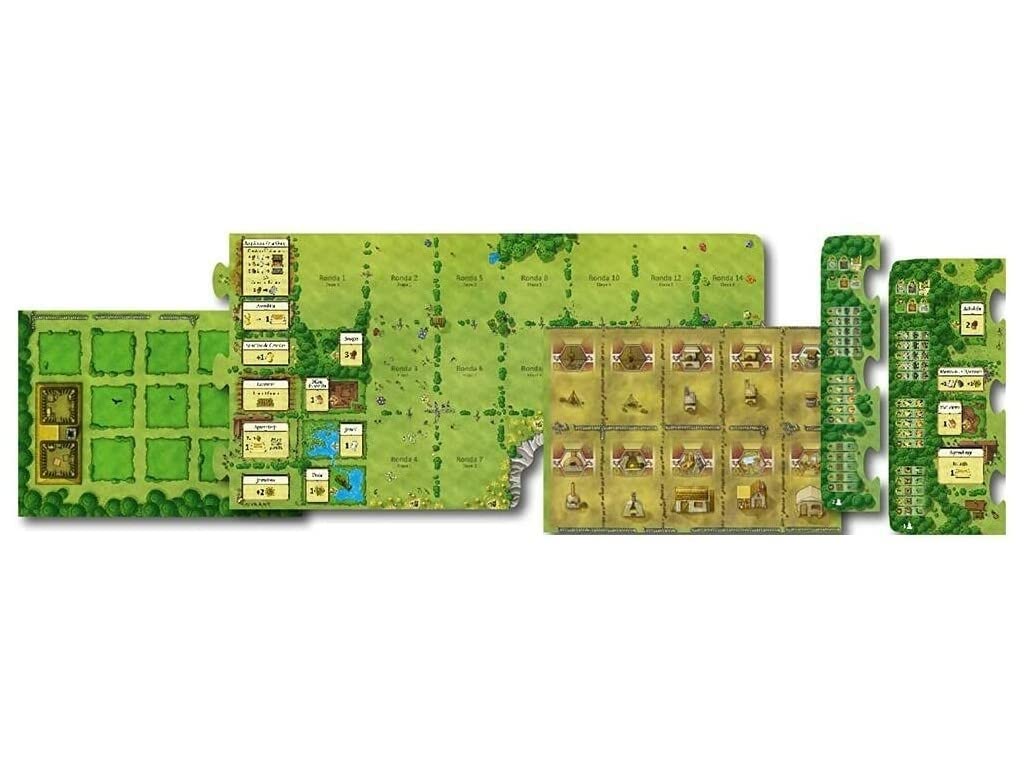 Asmodee Agricola, Wielokrotnie nagradzana strategiczna gra planszowa | Dla dorosłych i młodzieży, od 12 lat, 1-4 graczy, 90 minut na grę, hiszpański