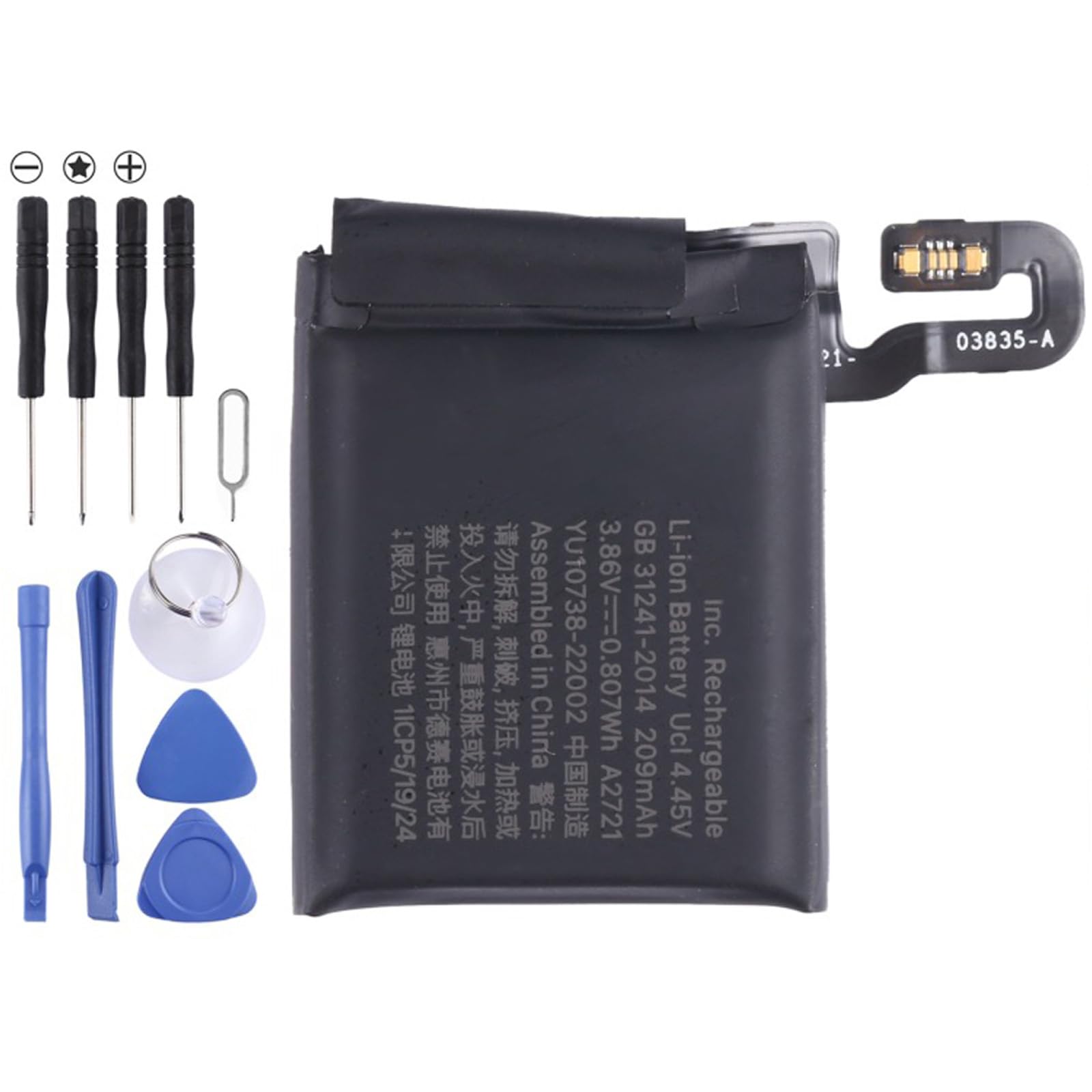 Capacità 209 mAh batteria di ricambio per orologio SE40mm con set di cacciaviti incluso Batteria di ricambio Smartwatch