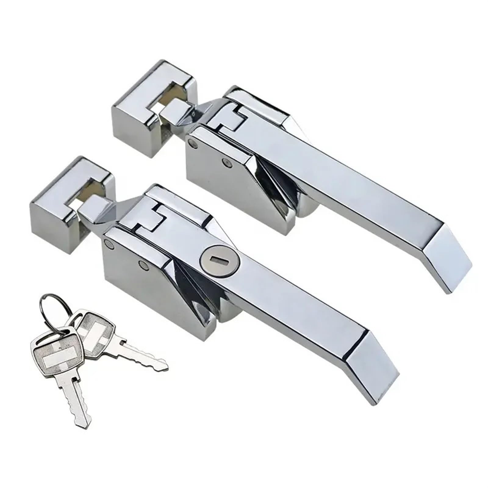 Zinc Alloy Vacuum Tight Closing Handle for Refrigerated Storage Industry 1Pcs(with Lock Cylinder)