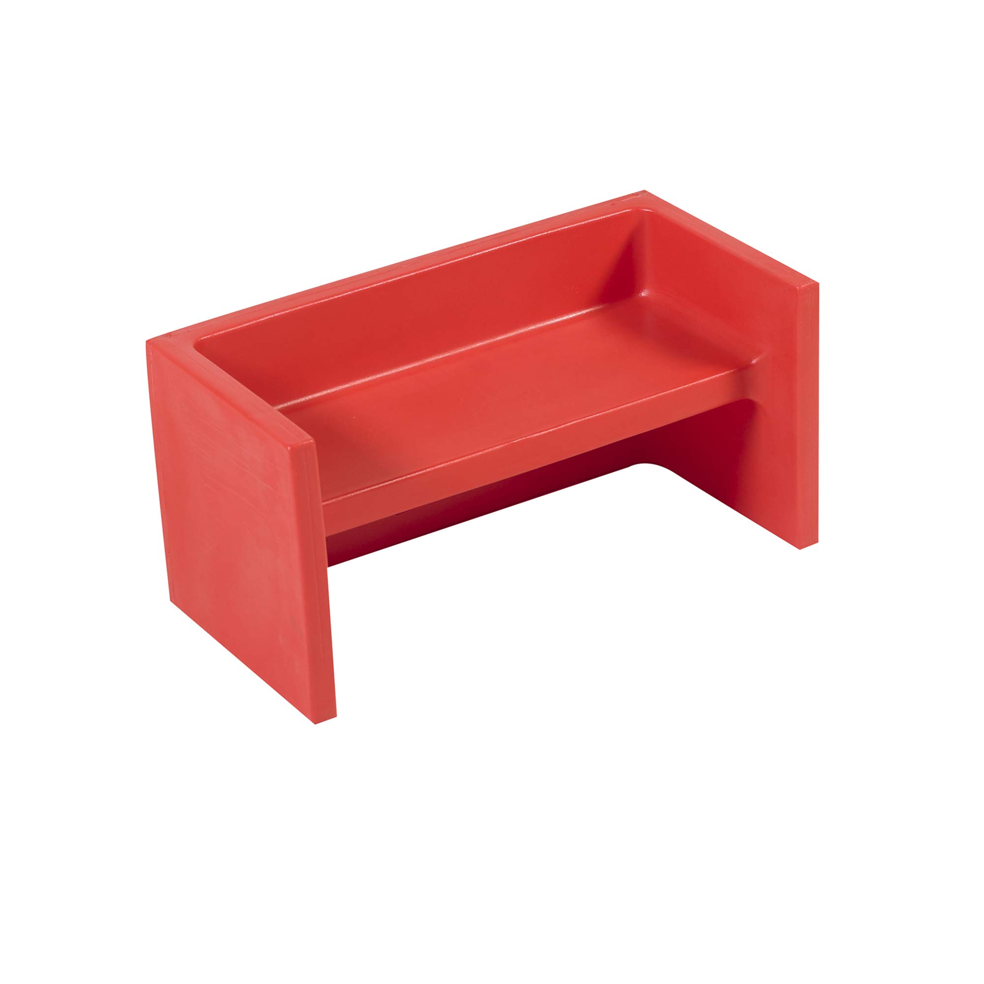 Children's Factory Adapta-Bench, CF910-028 Red, Kids Flexible Seating, Classroom, Preschool and Daycare Furniture, Indoor or Outdoor Toddler Chairs