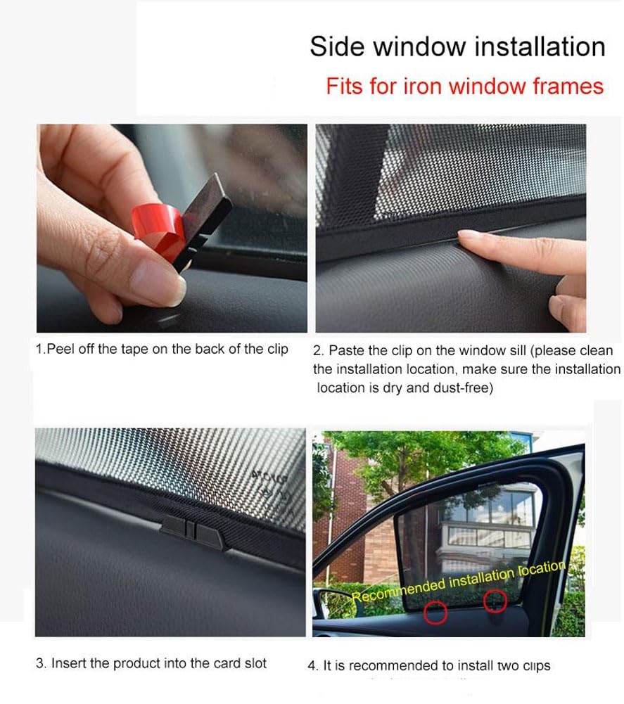 Sonnenschutz für Seitenscheiben Auto Magnetisch Vorhang für Golf 6 Variant 2009-2013 UV Schutz Fenster Sonnenblende Zubehör für Baby Kinder Haustiere Schwarz,3pcs- Rear Door Window