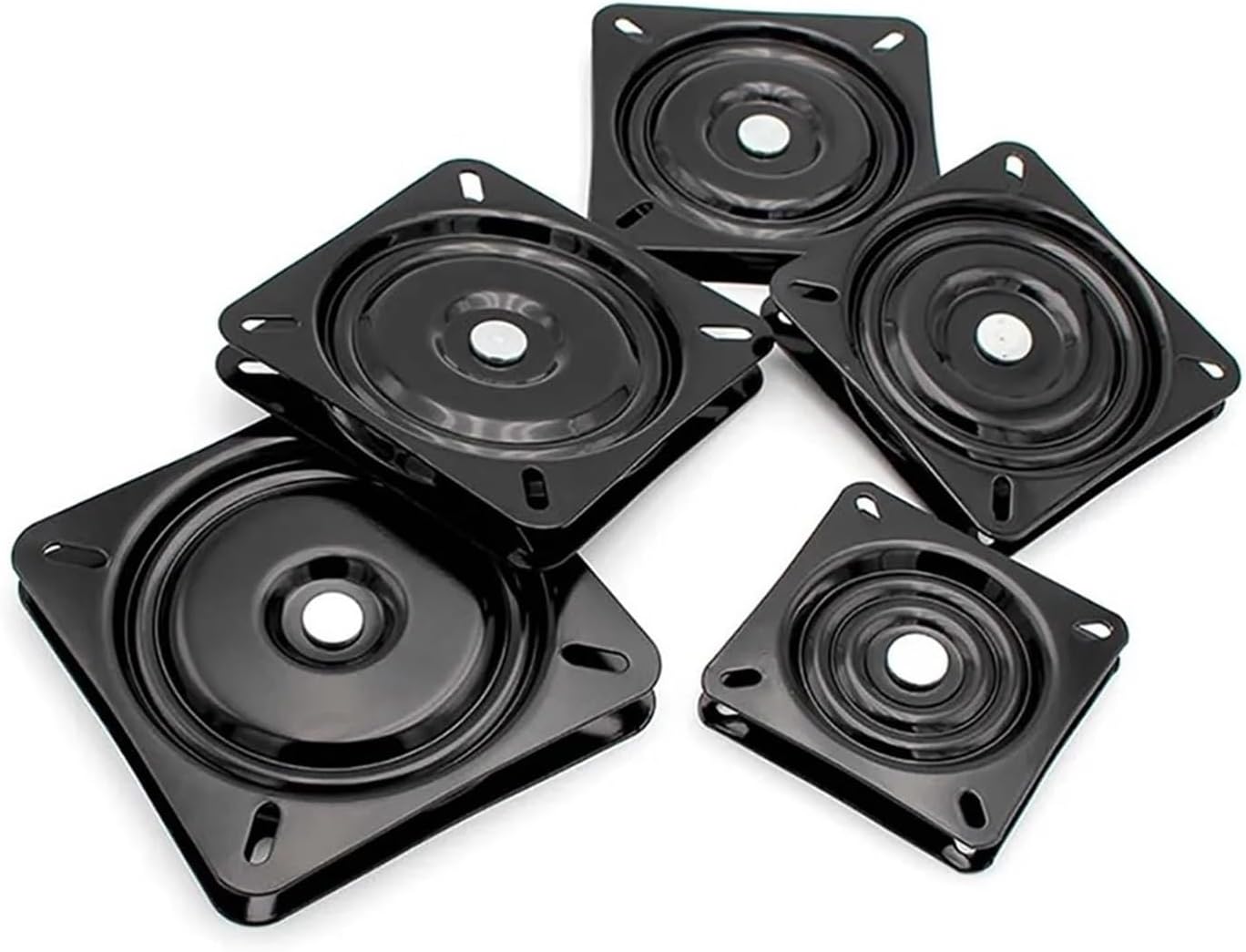 Furniture Hardware Full Bead Rotating Wheel Axis Office Chair Display Stand Rotating Base Chassis Tray Square Bearings(6 inch)