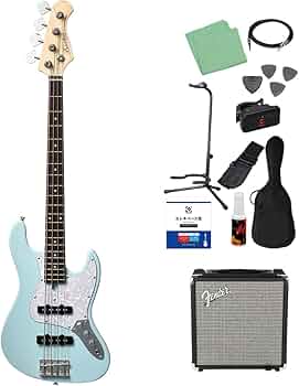 Amazon | Bacchus WJB-Mini PTL-SOB ベース 初心者12点セット 【Fender
