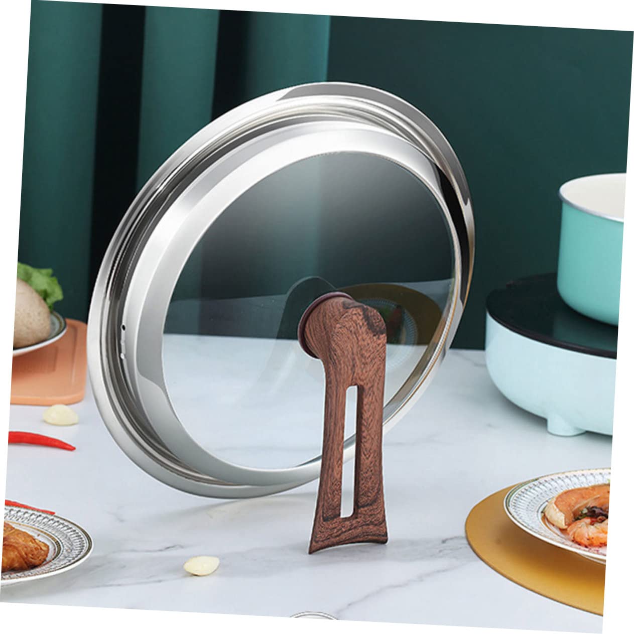 Mikinona Copertura Wok Visual Pot Coperchio per Cucina Coperchio Universale per Pentole e Padelle Padelle Multifunzione Pratico