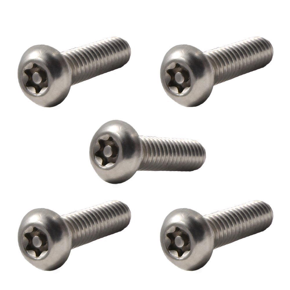 Torx Security Machine Screws - 10-24 x 3/8 (25-Pack) Stainless Steel, Tamper-Resistant, Button Head Screws, Bolt Screw for Higher Level of Safety & Theft Prevention