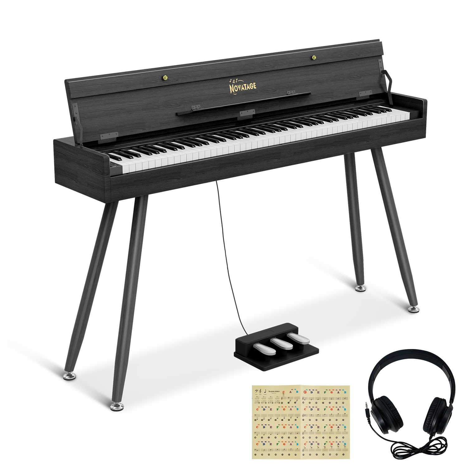 88 Key Digital Piano Keyboard for Beginners with Triple Pedal