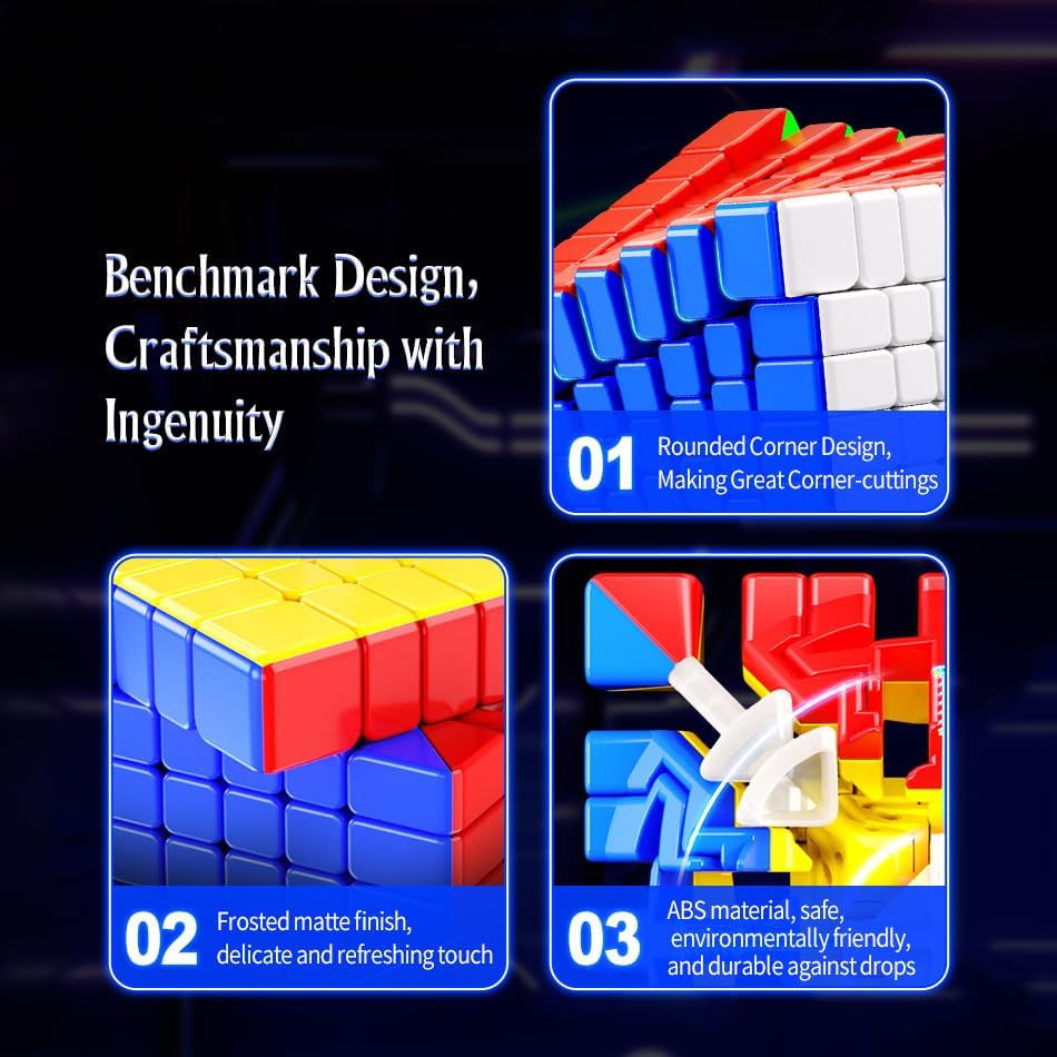 Miniatura 5 de Willking MoYu Meilong 7x7 M V2 Cubo magnético de velocidad MFJS 7M 7x7 cubo rompecabezas cubo sin etiqueta Cubing aula 7x7 M velocidad juguetes