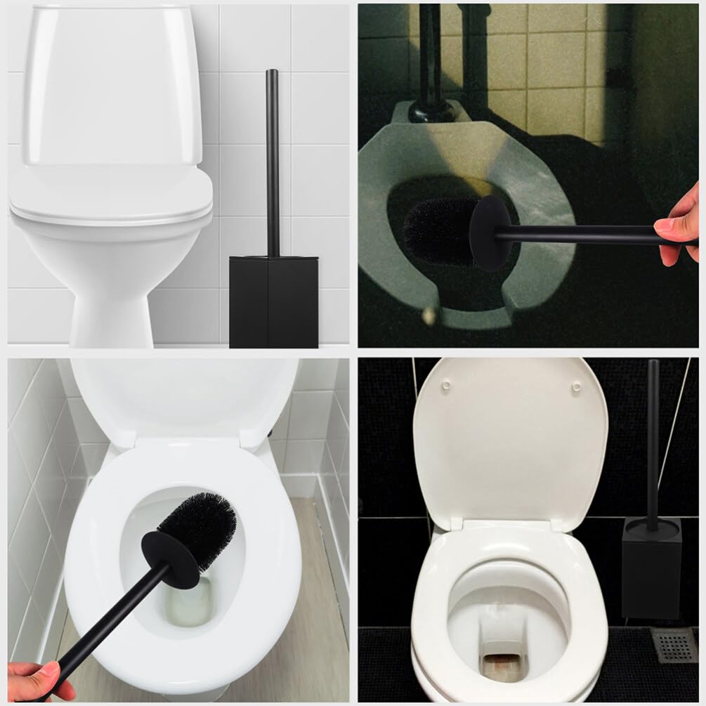 Healeved Toilettenschüssel-bürstenset -bürstenhalter Nicht-Design Mehrzweck Für Home Office Hotel