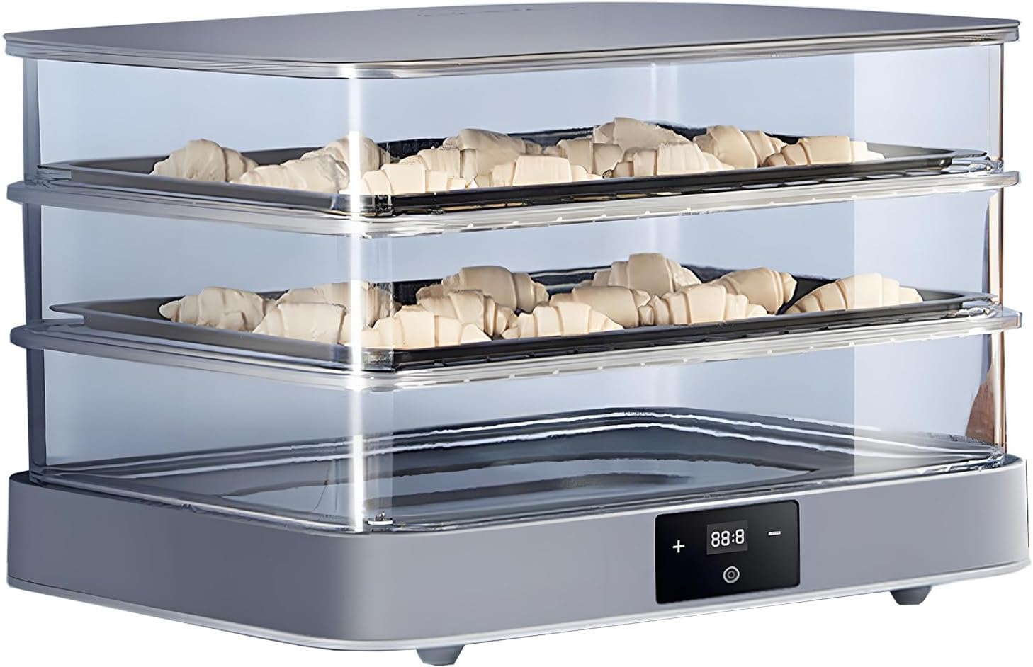 Caja de Fermentación de Masa Casera, Control Automático de Humedad y Temperatura, Probador Eléctrico de Pan, para Hornear, Fermentar y Hacer Yogur