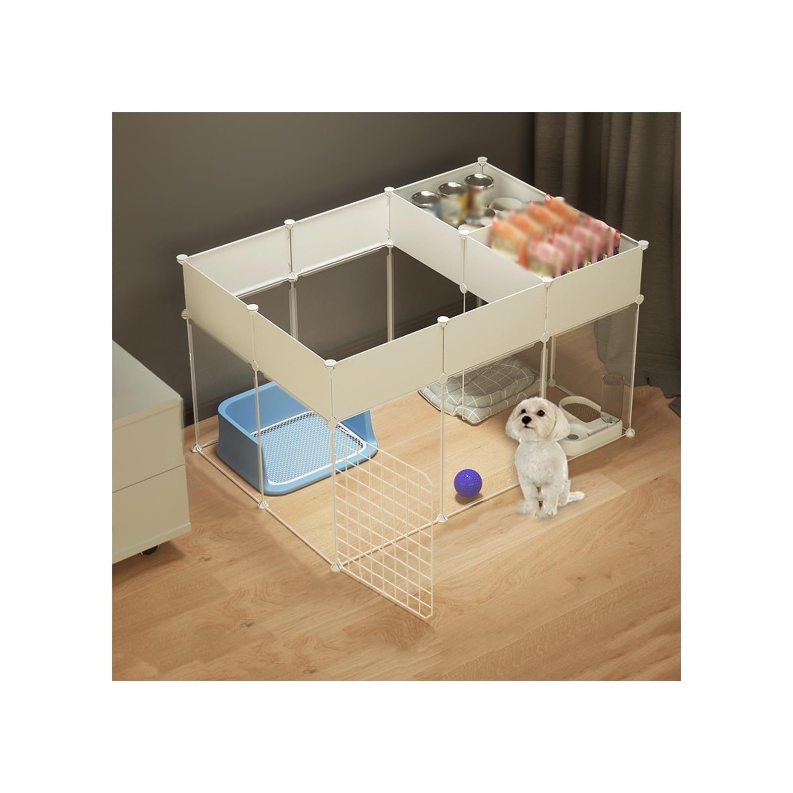 Enclos pour chiots portable : fini les bêtises à la maison