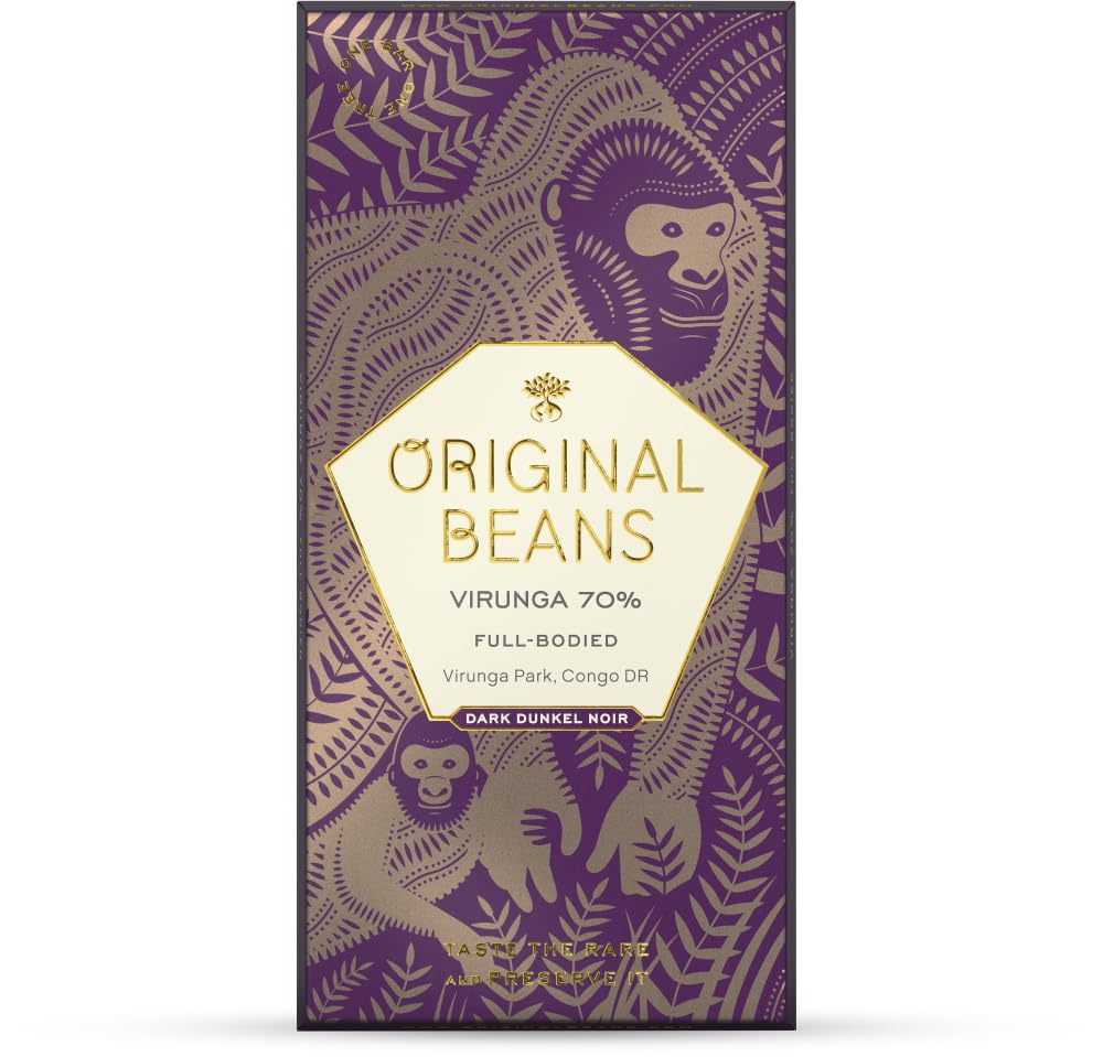 Original Beans Virunga 70% Bio Dunkelschokolade 18 x 70 g