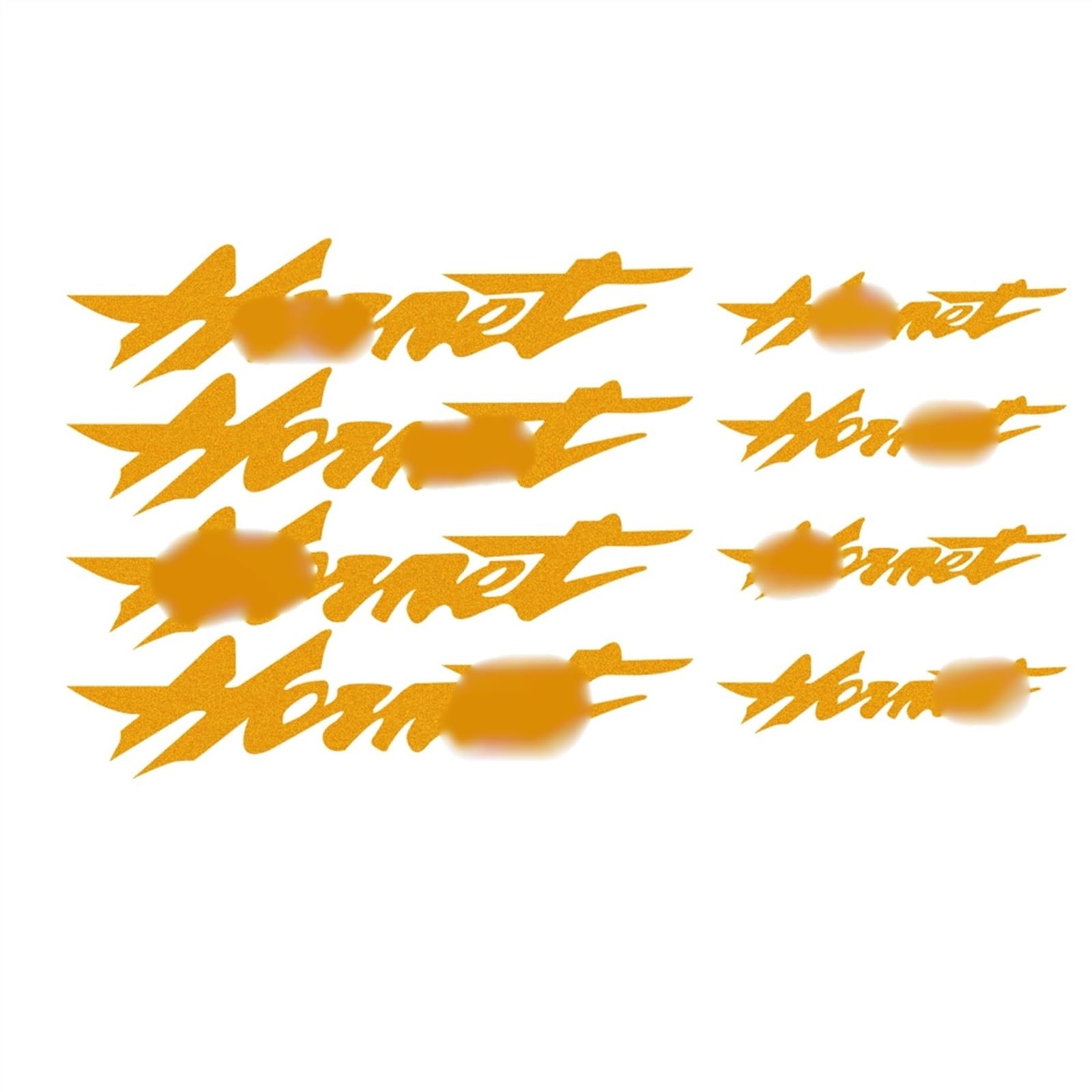Frynuzb A4 Applique Motorcycle Wheel Stickers For H&Ornet 600 900 250 Reflective Decoration Rim Decals(,A)