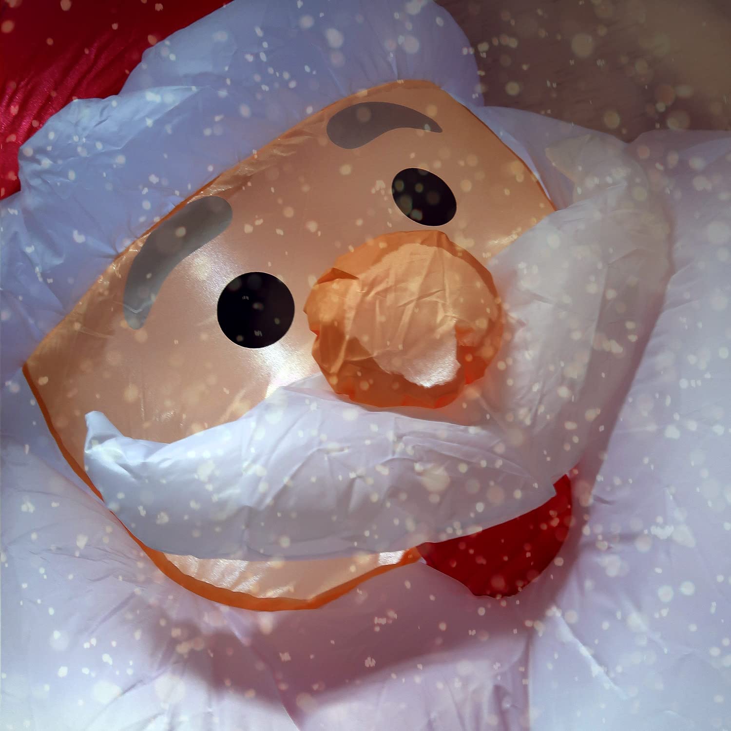 TRONJE Père Noël Gonflable 300cm - LED illuminé Santa Claus XXL Figure de Saint-Nicolas décoration de Noël IP44 extérieur
