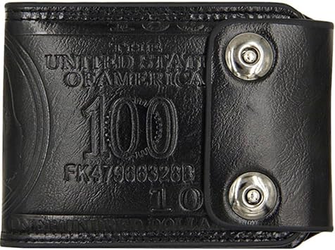 Mens Short Wallet Pressure Change Magnetic Buckle Wallet Double Line Foldable Pu Leather Wallet Hundred Dollar Bill Wallet