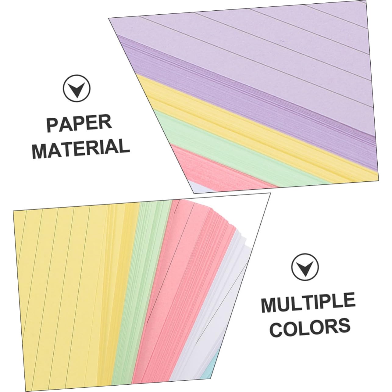 Karteikarten Notizblock 300 Blatt Papier Farbiges Indexpapier | Glatte Schreibfläche, Tragbar für Schreiben und Review, Kleine Notizkarten im 4-zoll Format