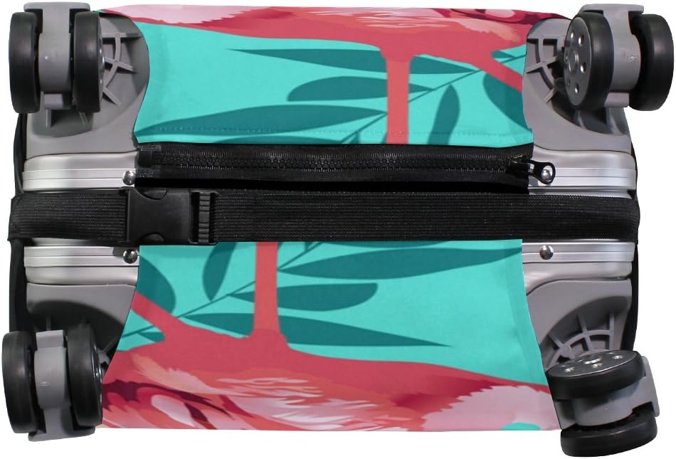 review Cute Summer Tropical Flamingo Suitcase Luggage Cover Protector for Travel Kids Men Women