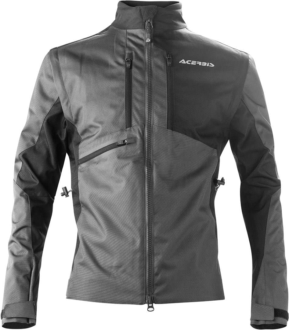 Acerbis Men's Black/Grey Enduro One Motorcycle Textile Jacket