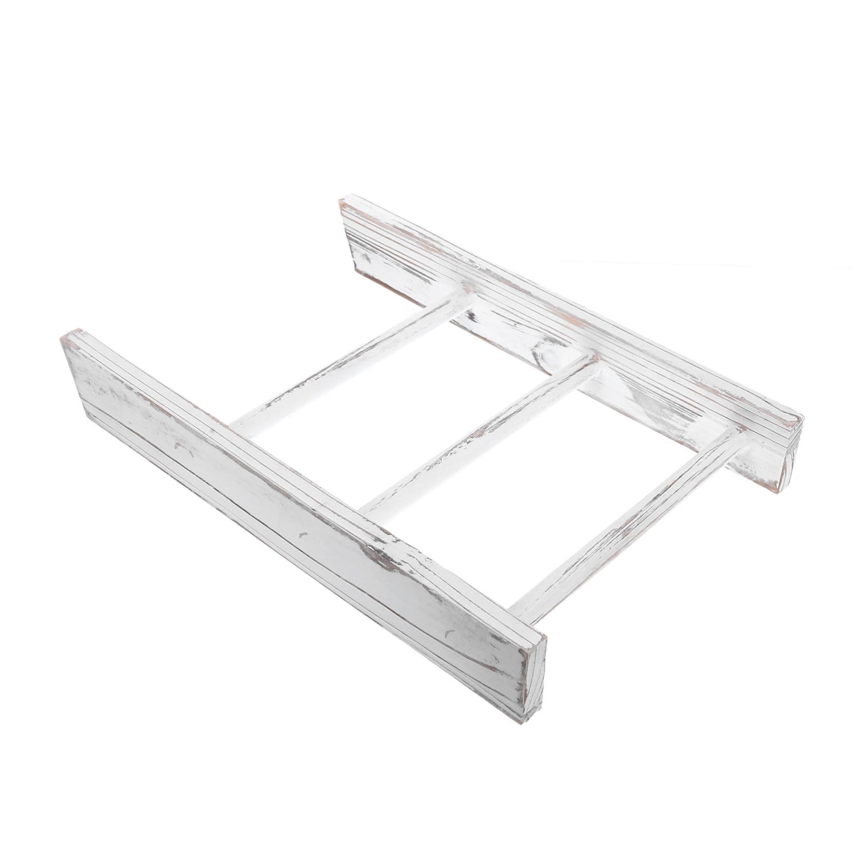 Échelle en bois blanche porte-serviettes pour salle de bain style campagnard cosy