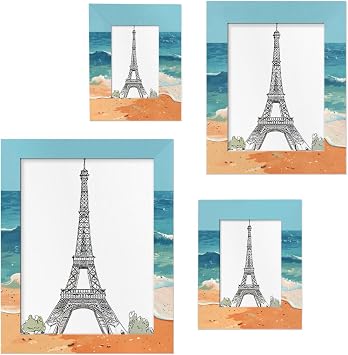 11x14 Picture Frame Jintan Chasing Waves Photo Frame Desktop Wall Decoration Suitable for Bedroom, Living Room
