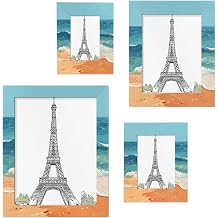 Jintan Chasing Waves Picture Frame 11x14, 11x14 Desktop Photo Frame Horizontal and Vertical Display 11 by14 Wooden Photo Frame Decorations Festival Gift