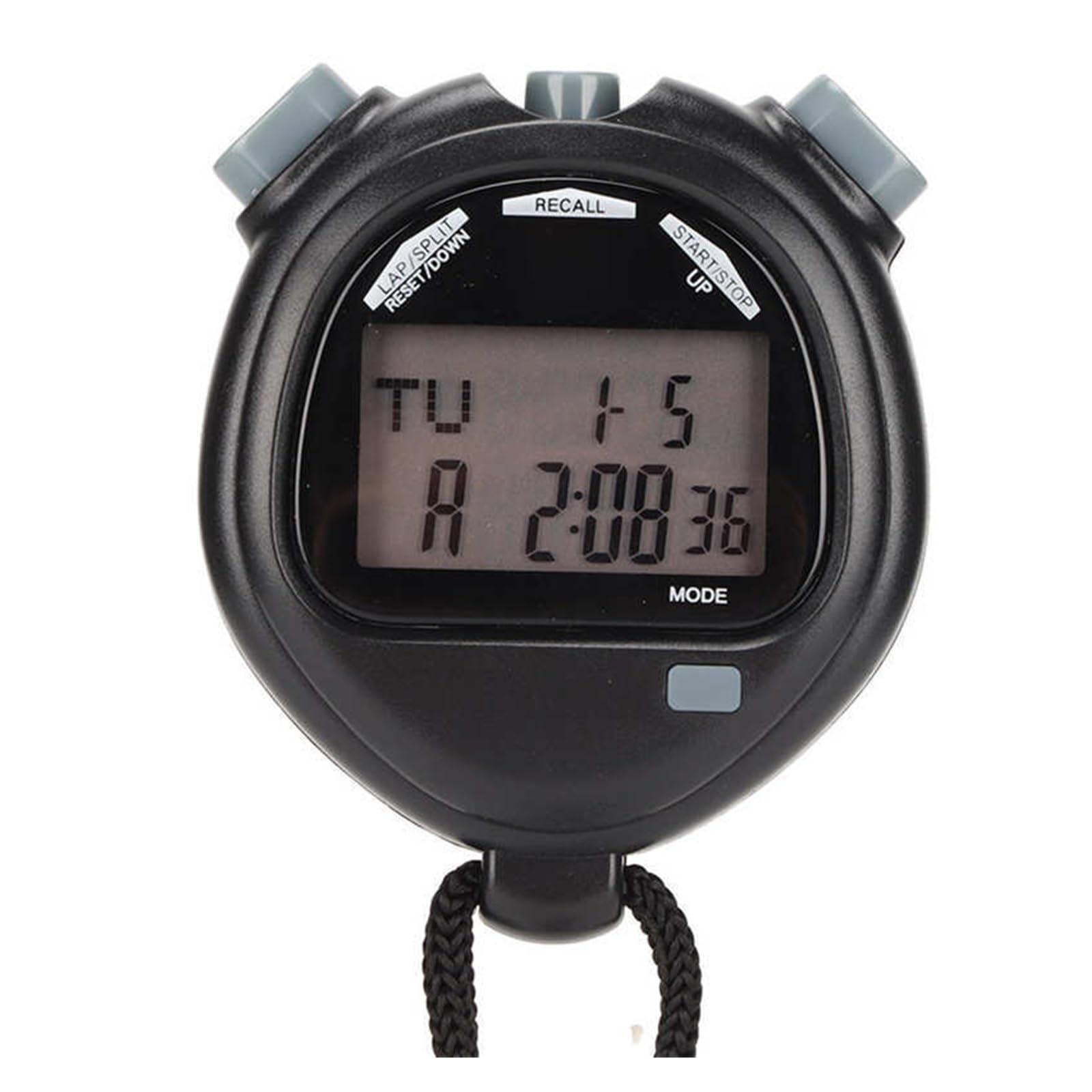 cronometro, Timer sportivo digitale multifunzione a 2 linee for allenamento di