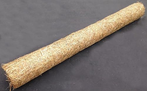 Miniatura 8 de Sandbaggy Rollos de estera de pajilla, manta de control de erosión de doble red para pendientes, canales de flujo moderado, siembra de césped, 4