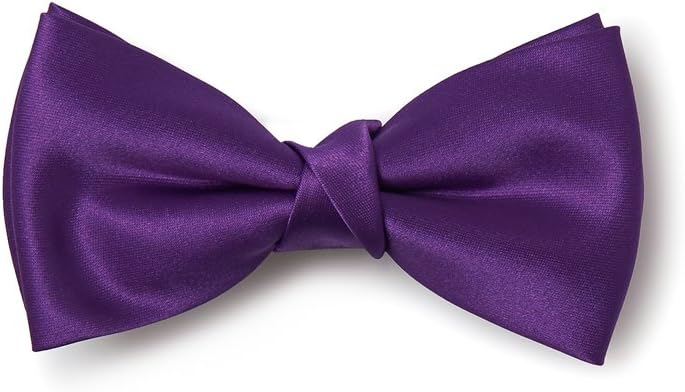 Brand New Awesome Silk Feel Shine "Purple" Men's Tuxedo BOW TIE