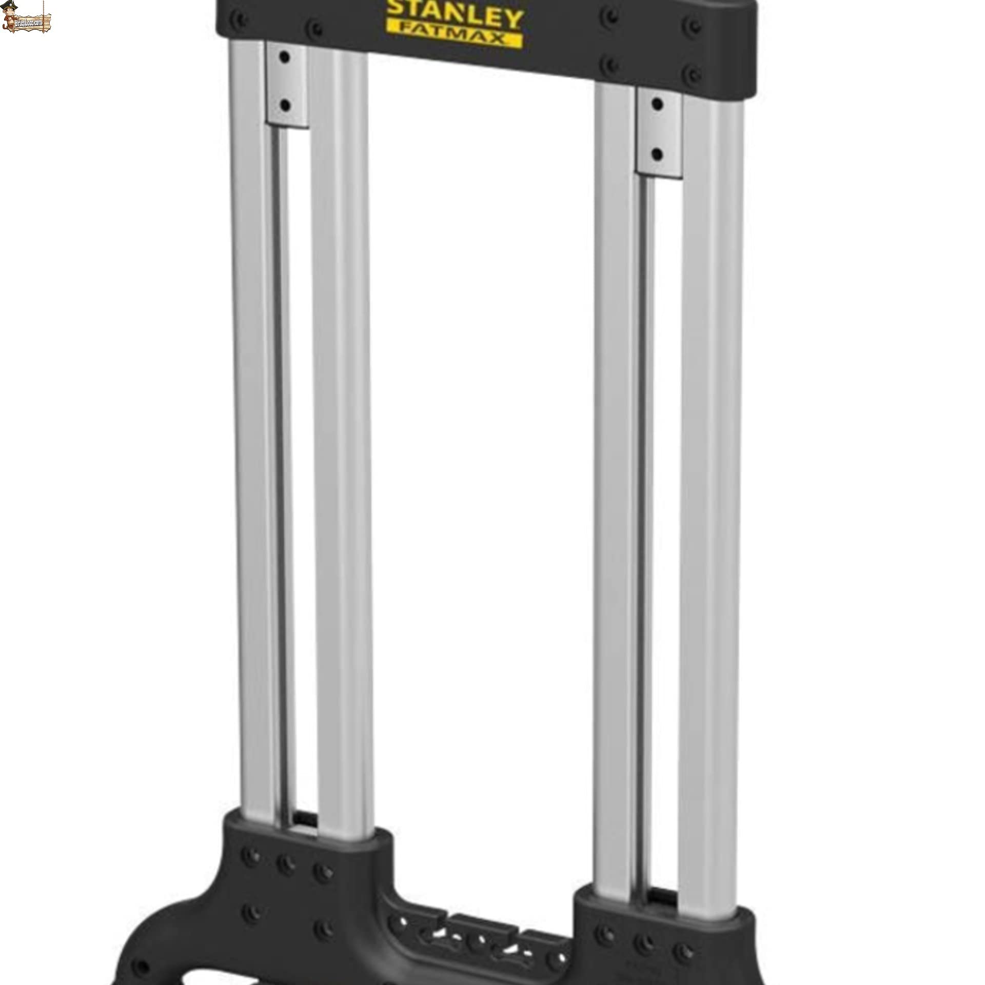 BricoLoco Carrello pieghevole in alluminio professionale a mano di carico fino a 125 kg, per riporre e trasloco, leggero e robusto, manico regolabile, design compatto