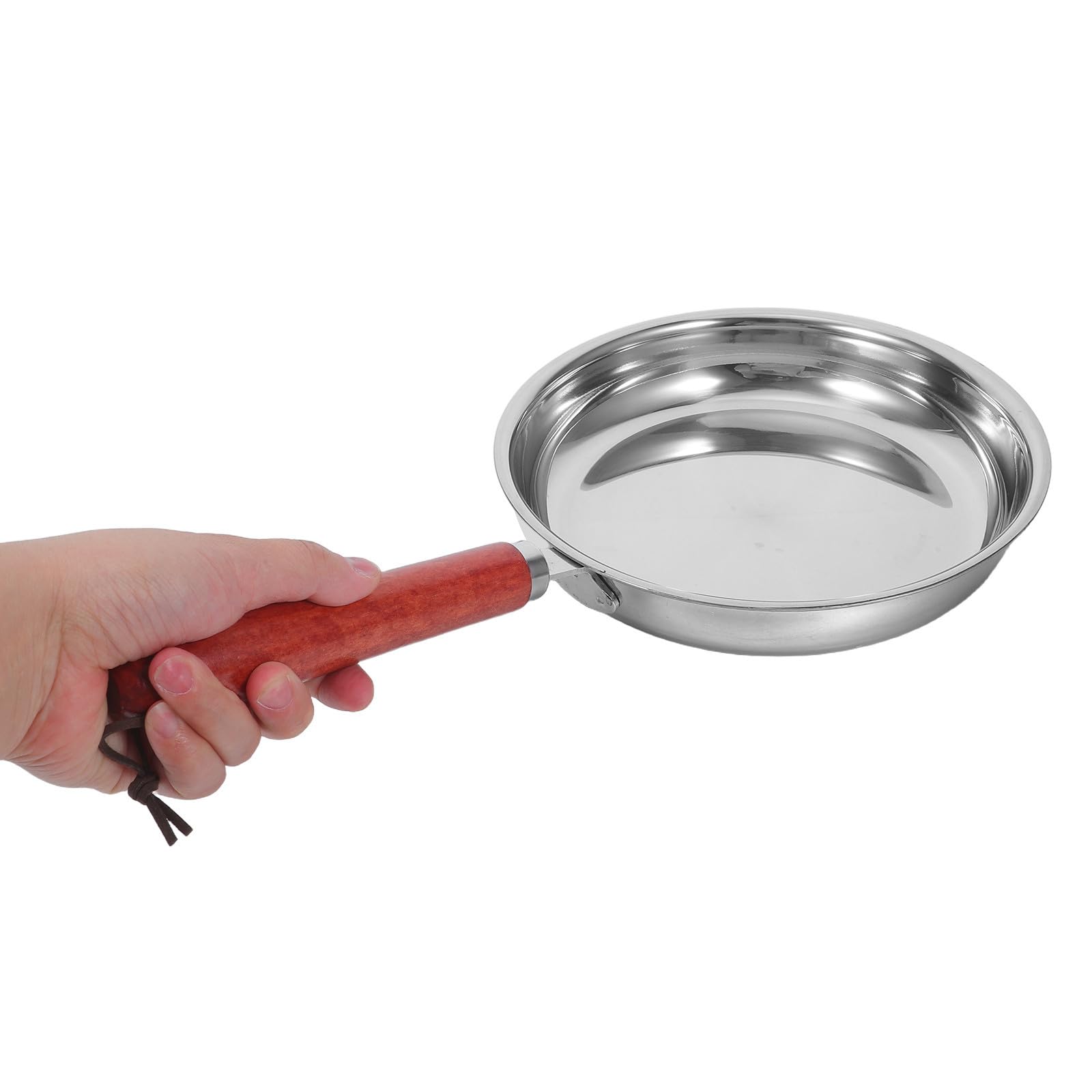 Artibetter Padella in Acciaio Inox Non Rivestito, Fondo Piatto