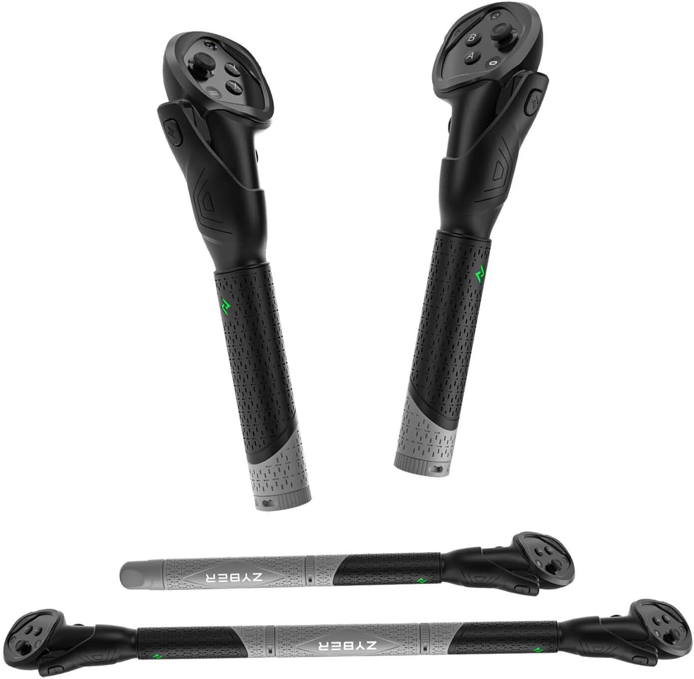 ZYBER High-End Controller Extension Gorilla Tag Long Arm for Meta Quest 3S/Quest 3 Beat Saber Handle Golf Club Attachment VR Controller Handle for Quest 3S/3