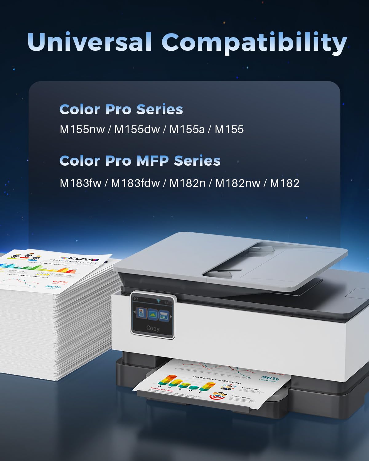 Kuva 216A Toner Compatibles pour HP W2410A W2411A W2412A W2413A 4-Pack