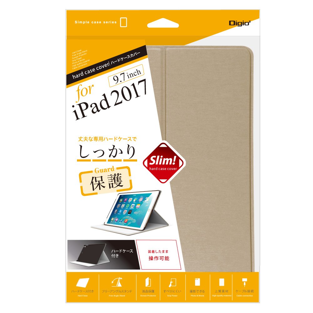 Amazon.co.jp: iPad 9.7inch 2017 用 ハードケースカバー ゴールド
