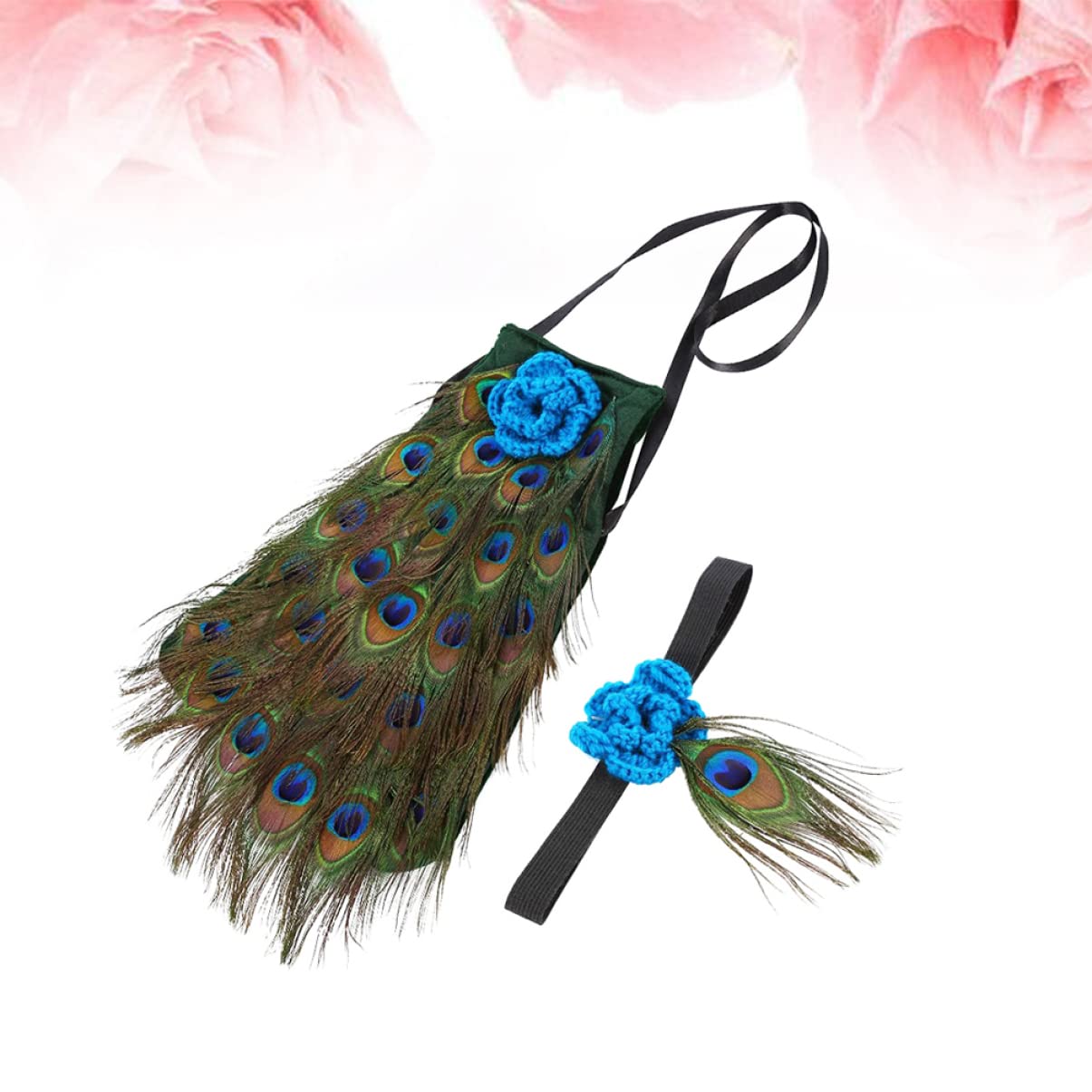 Kisangel Conjunto De 2 Piezas De Ropa para Bebé Recién Nacido Disfraz Accesorios De Fotos Delicado para Vestir A Diario.