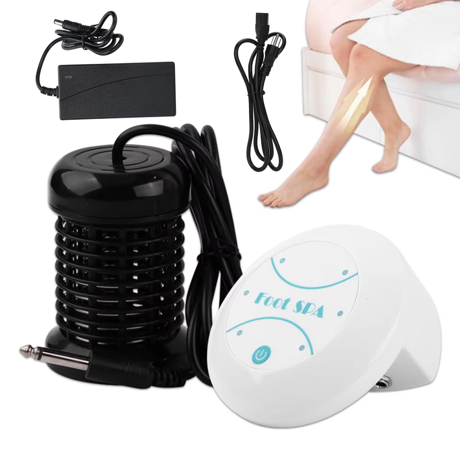 Machine de bain de pieds ionique de désintoxication des pieds, Mini bain de pieds sans bassin pour un usage domestique Massage pour se détendre Massage des pieds santé