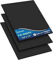 Vista 26 de Mega Format Hojas de plástico de PVC expandido, hoja blanca rígida de 6 x 12 pulgadas para manualidades, señalización y exhibiciones, tablero de PVC