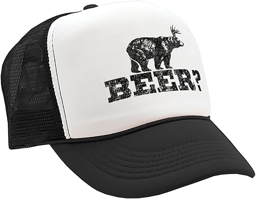 Miniatura 2 de Retro DEER BEER BEAR - divertida broma de fiesta - Gorra de camionero estilo retro vintage