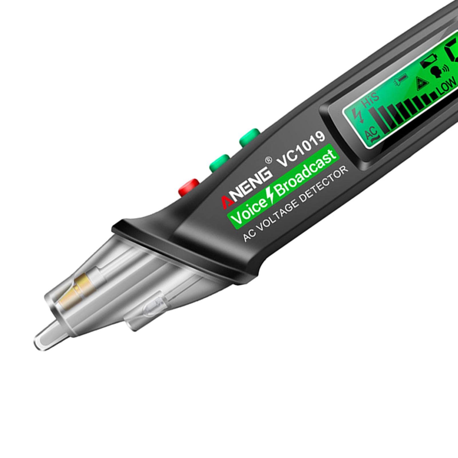Tragbarer Spannungsprüfer Berührungsloser Elektrischer Prüfstift Induktionsfunktion Drahtbruchpunktentdecker Sondenstift für Elektrischen Spannungsprü