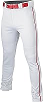 Easton Men's Rival+ Piped Baseball Pants - Full Length Semi-Relaxed Fit, Durable Polyester, Adult Sizes