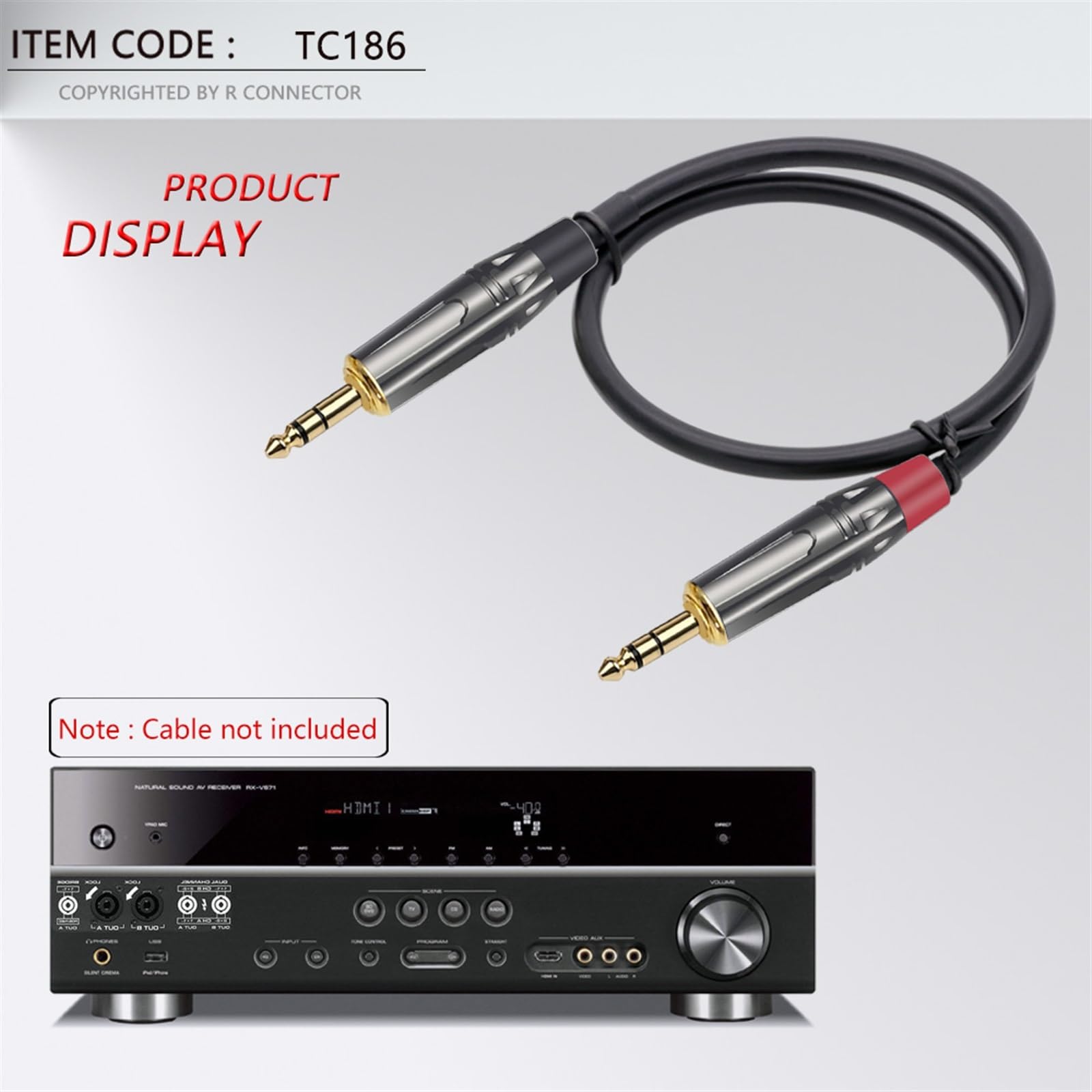 10 pièces/lot Jack 3.5mm 3 pôles stéréo mâle prise Audio connecteur casque 3.5mm prise fil connecteurs (Color : TC186)