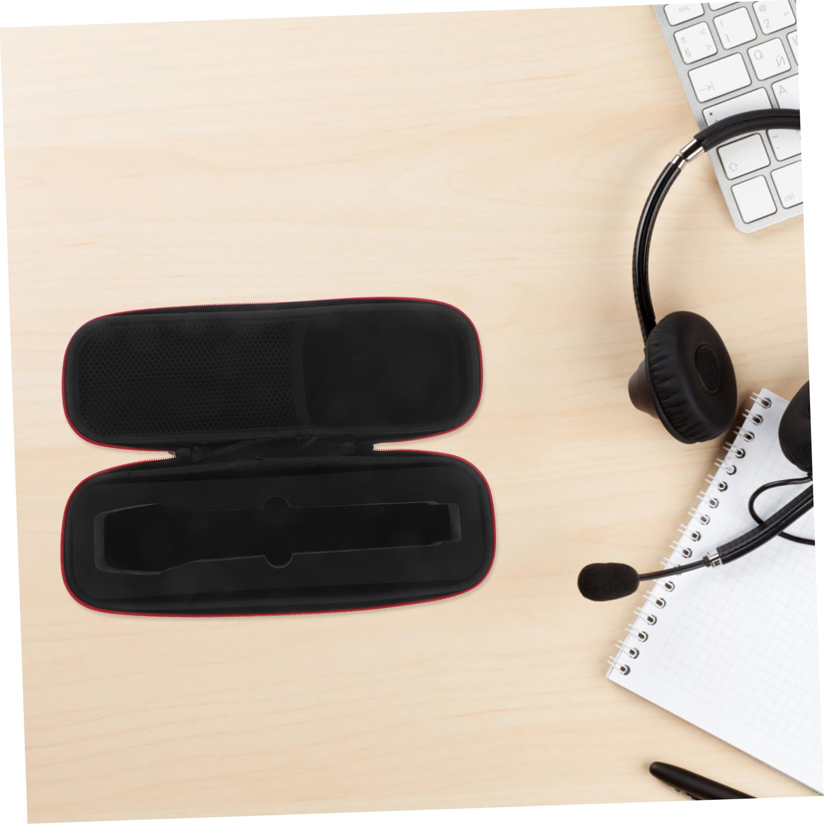 Sac de rangement pour microphone sans fil - Portable - Avec protection contre les chocs - Pour support de microphone et accessoires - 31 x 10 x 6 cm - Pour scène et voyage